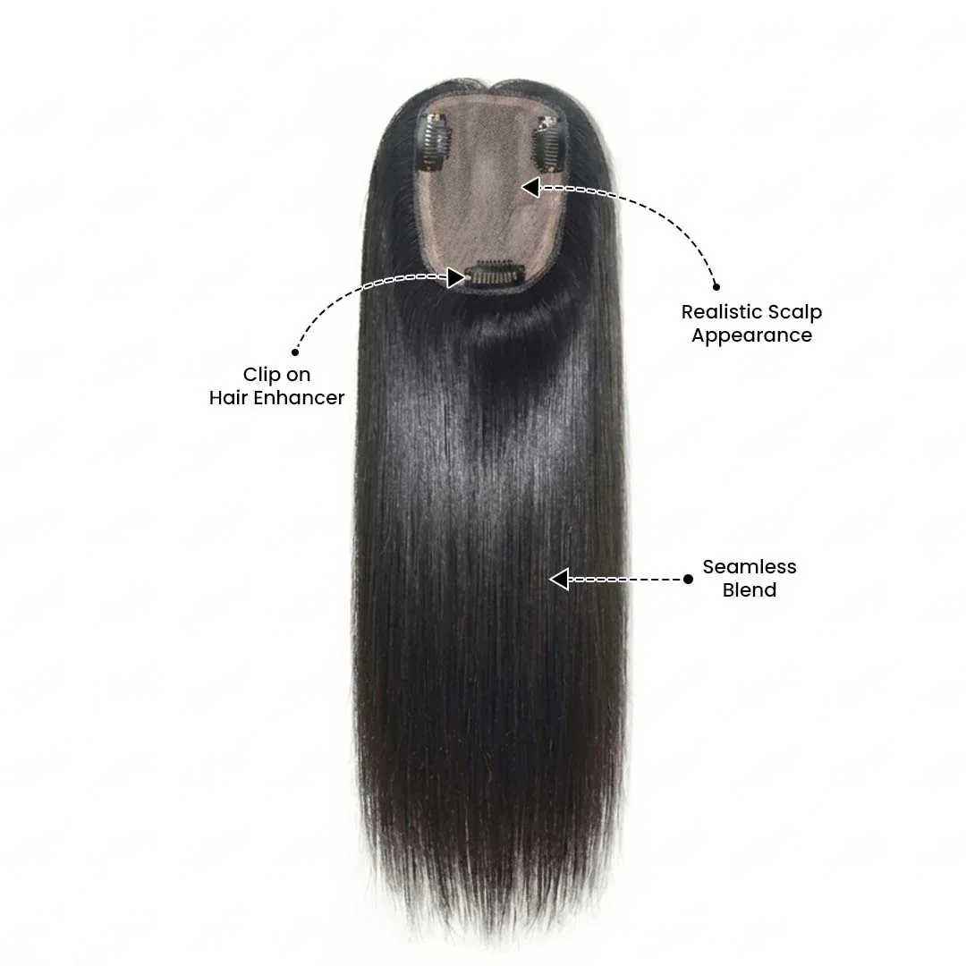 Silk Base Human Hair Topper 3*5Inc