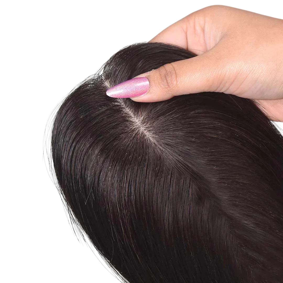 Silk Base Human Hair Topper 4.5*6Inc