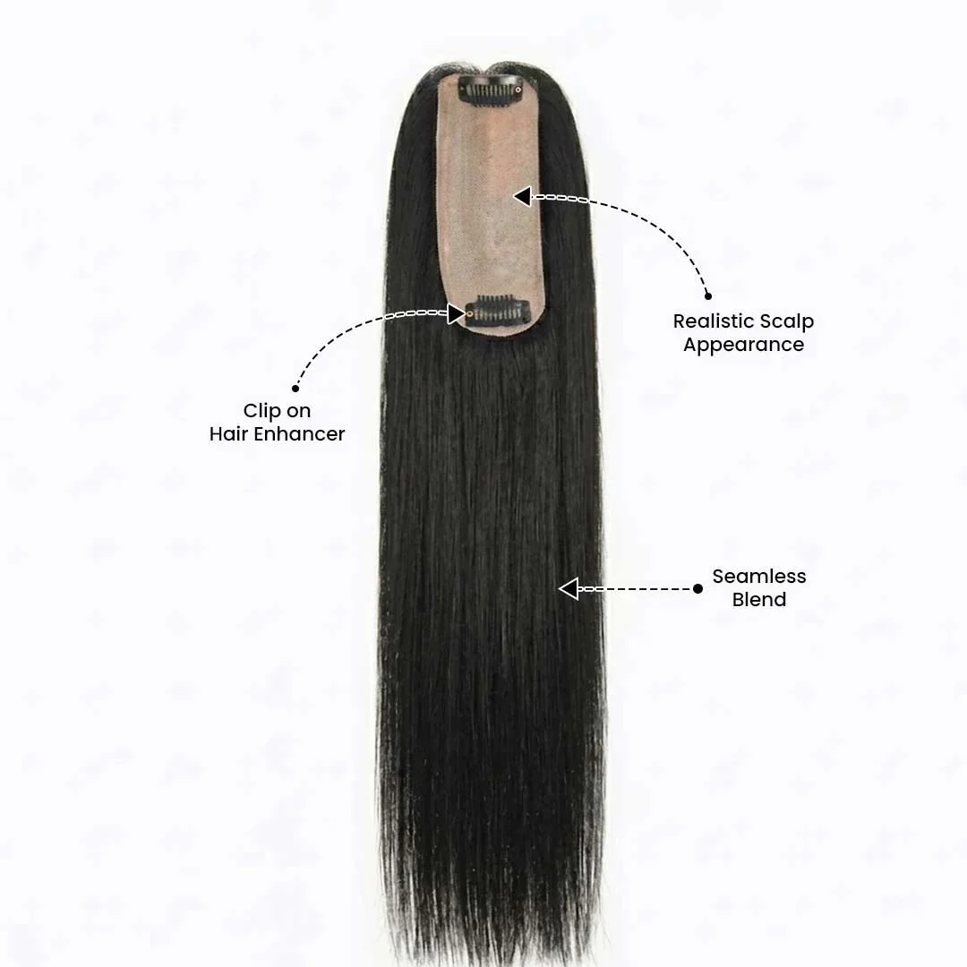Silk Base Human Hair Topper 1.5*5Inc