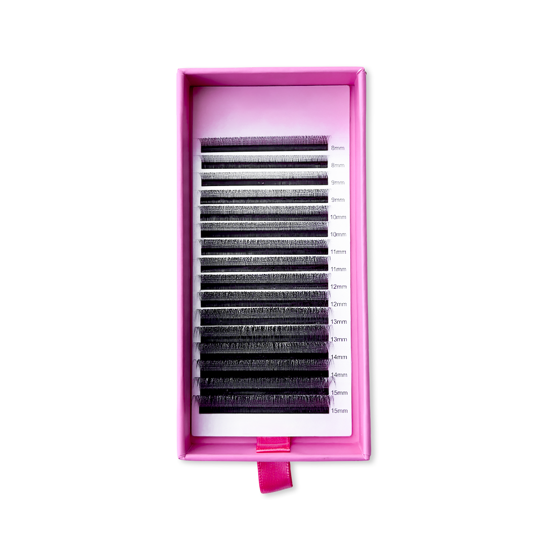 U-Shaped 3D Clover Volume Lashes - Dark Brown