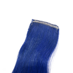 Single Clip Side Hair Streaks Extensions - Blue