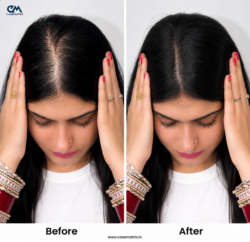 Lace Hair Topper – 18 Inch, Crown & Part Line Coverage for Thinning Hair