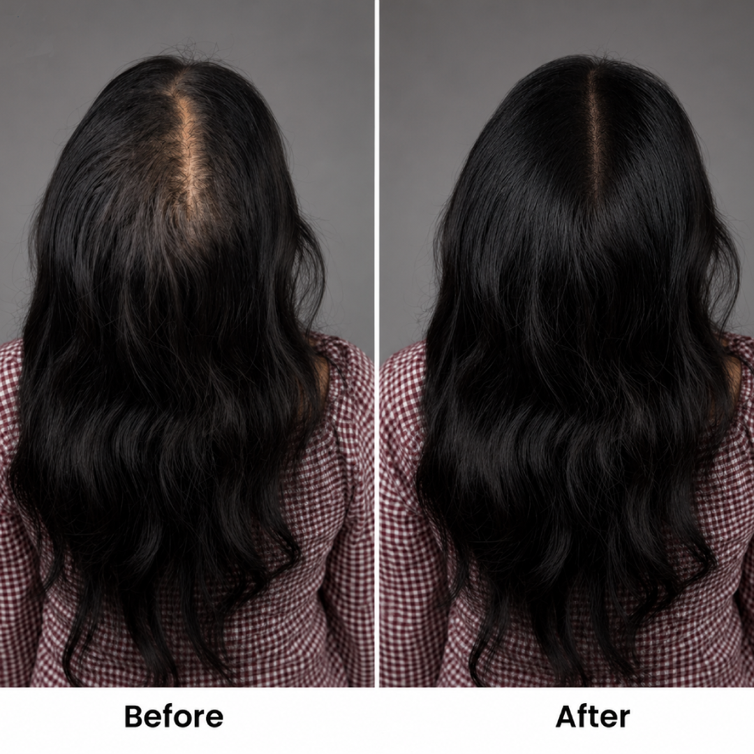 Silk Base Hair Topper – Narrow Crown 1.5×5 Base
