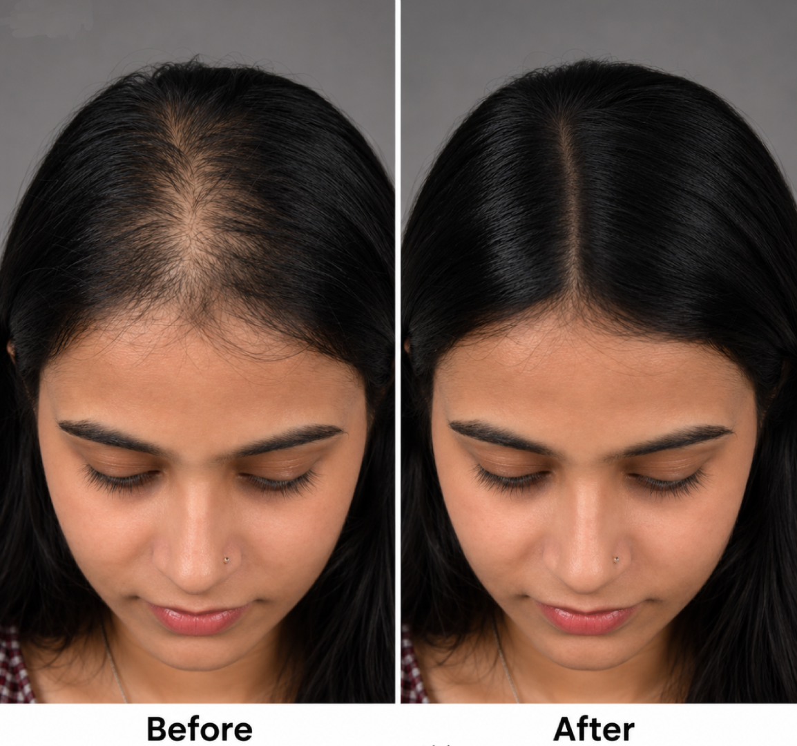 Silk Base Hair Topper – Narrow Crown 1.5×5 Base