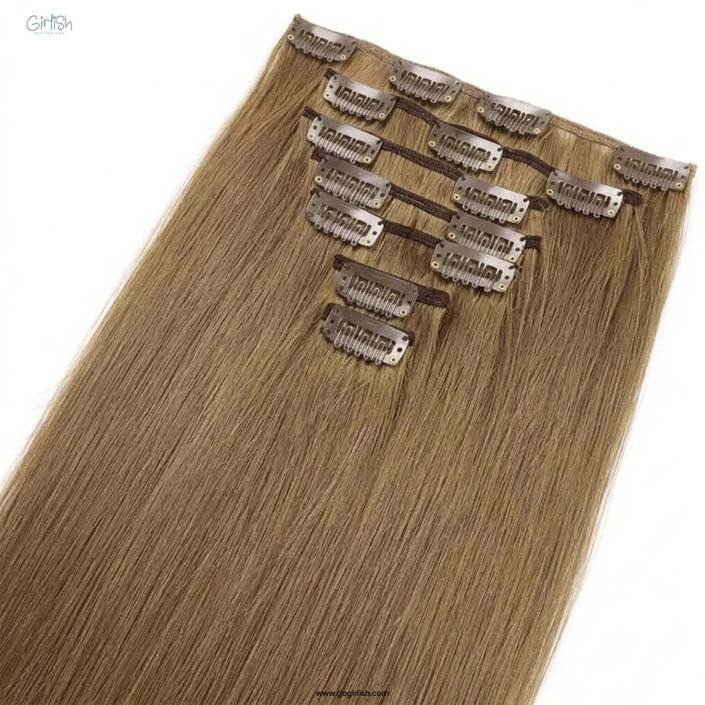 7 Pcs Set 16 Clip In Hair Extensions (Straight)