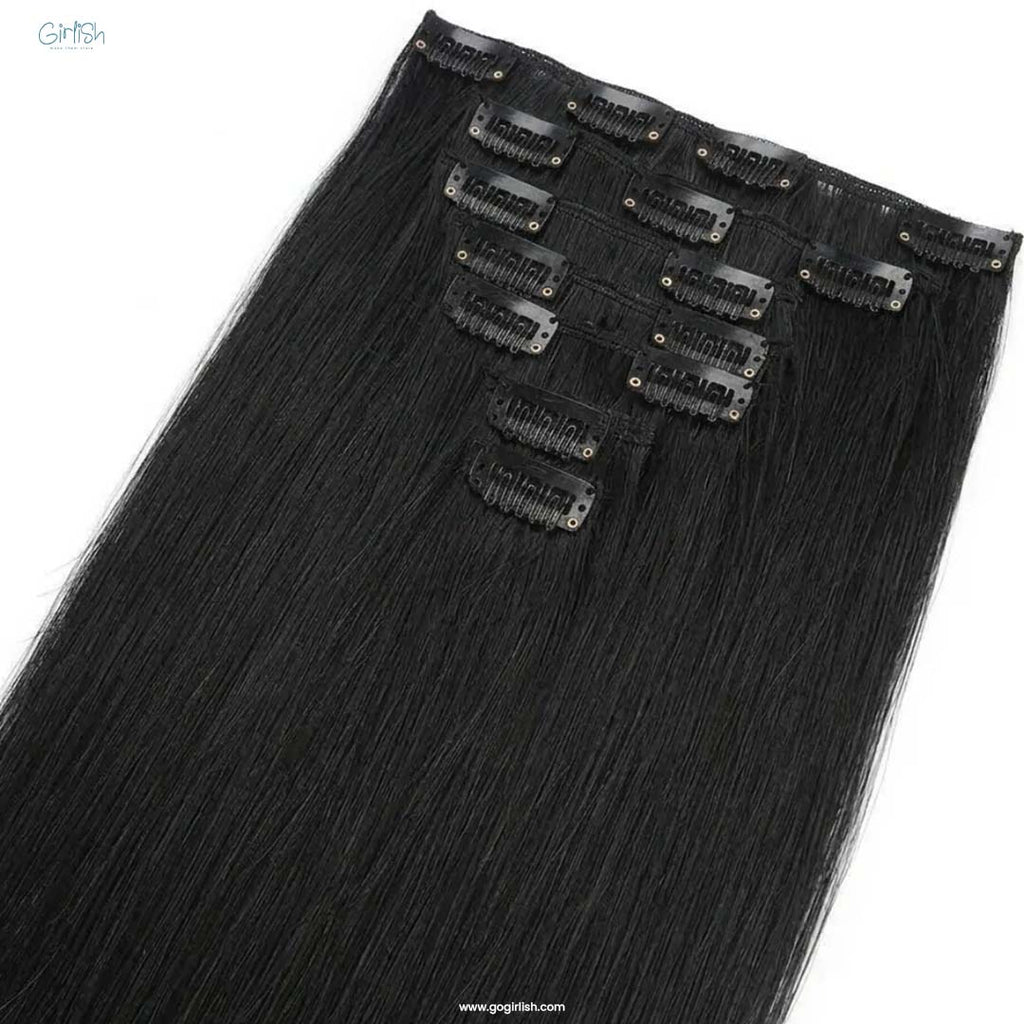 7 Pcs Set 16 Clip In Hair Extensions (Straight)