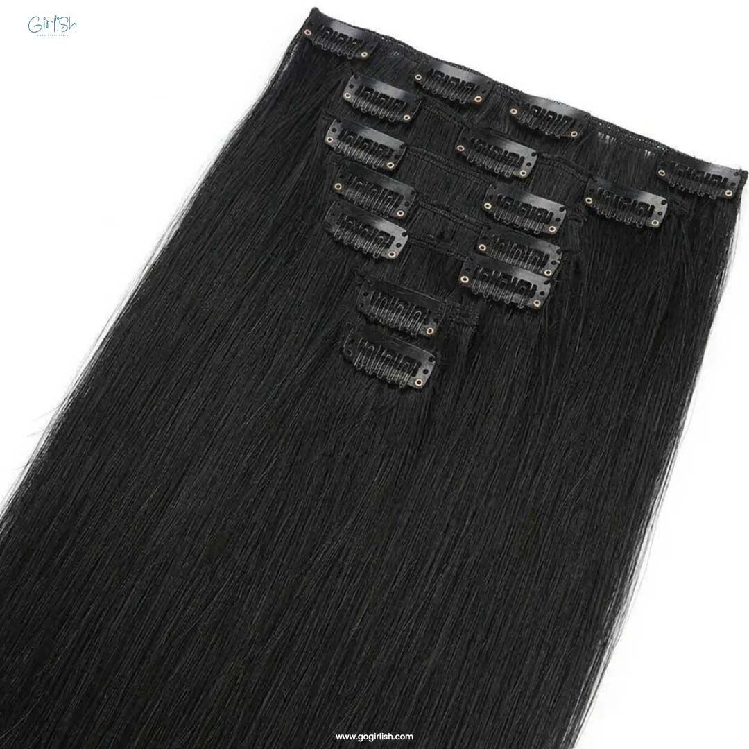 7 Pcs Set 16 Clip In Hair Extensions (Straight)