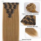 7 Pcs Set 16 Clip In Hair Extensions (Straight)