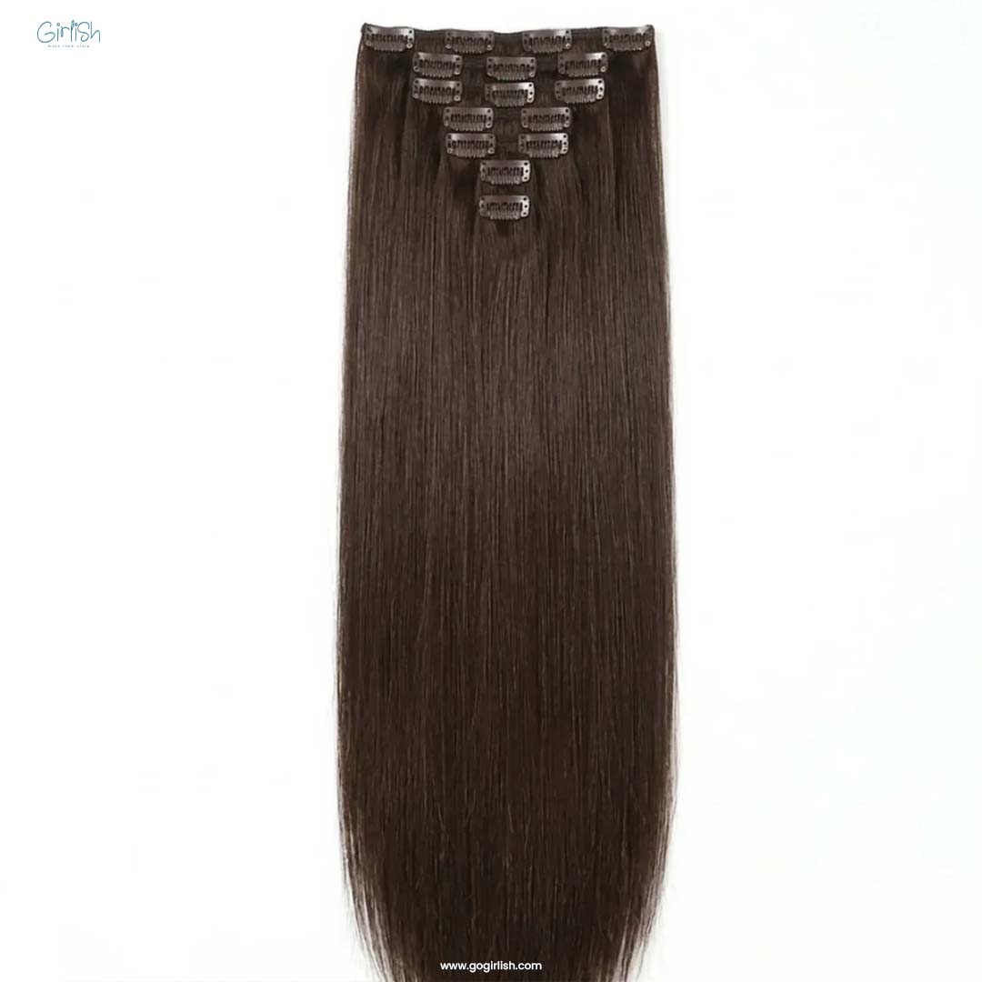 7 Pcs Set 16 Clip In Hair Extensions (Straight)