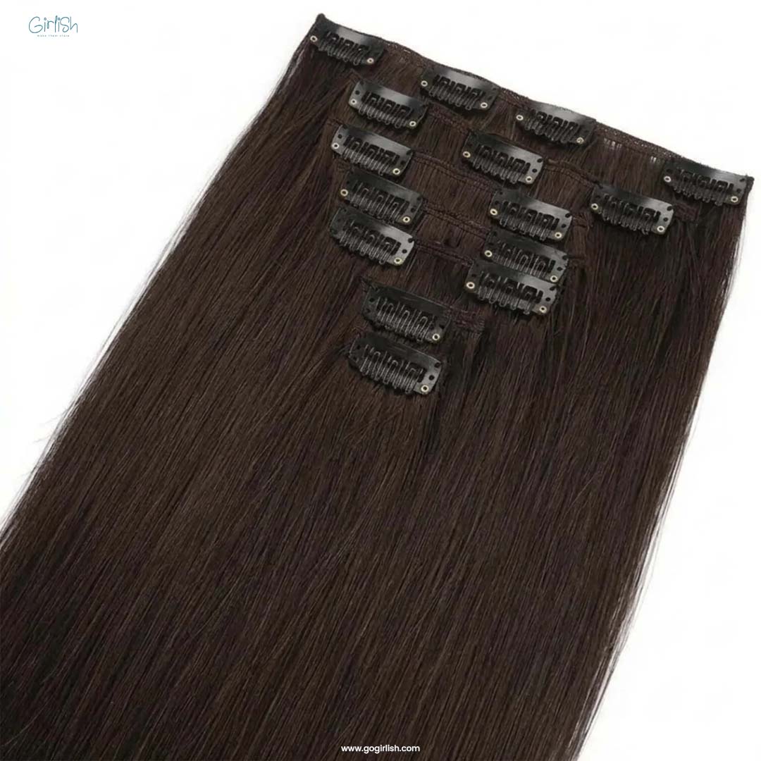 7 Pcs Set 16 Clip In Hair Extensions (Straight)