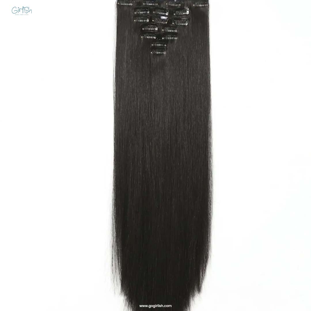 7 Pcs Set 16 Clip In Hair Extensions (Straight)