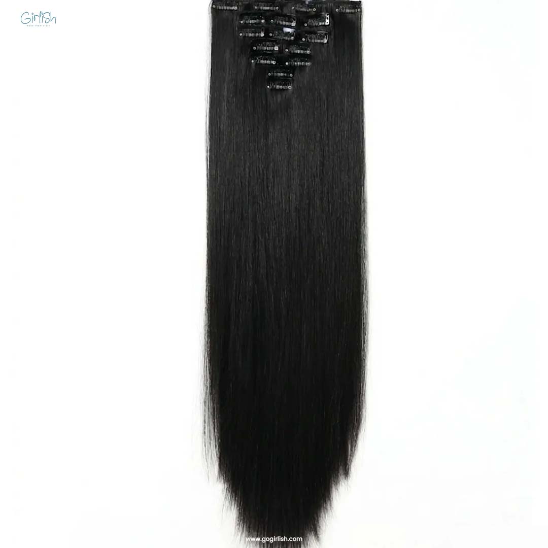 7 Pcs Set 16 Clip In Hair Extensions (Straight)