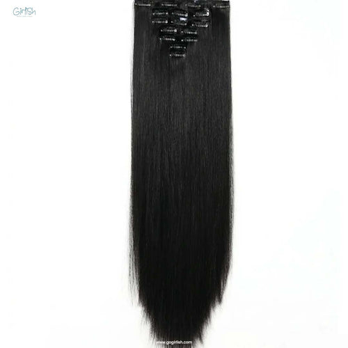 7 Pcs Set 16 Clip In Hair Extensions (Straight)