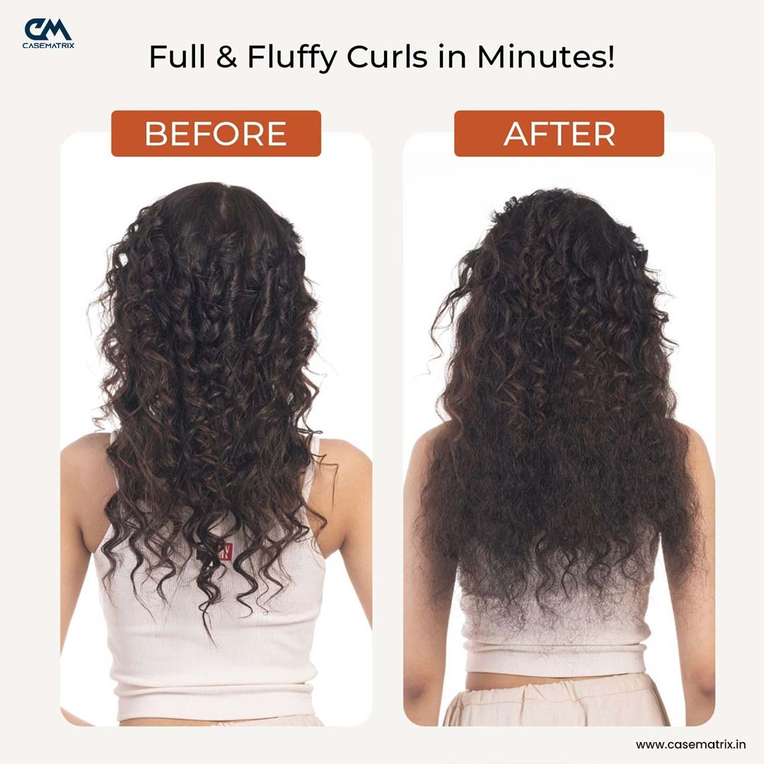 Single Piece 4 Clip Volumizer (Curly)