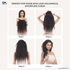 Single Piece 4 Clip Volumizer (Curly)