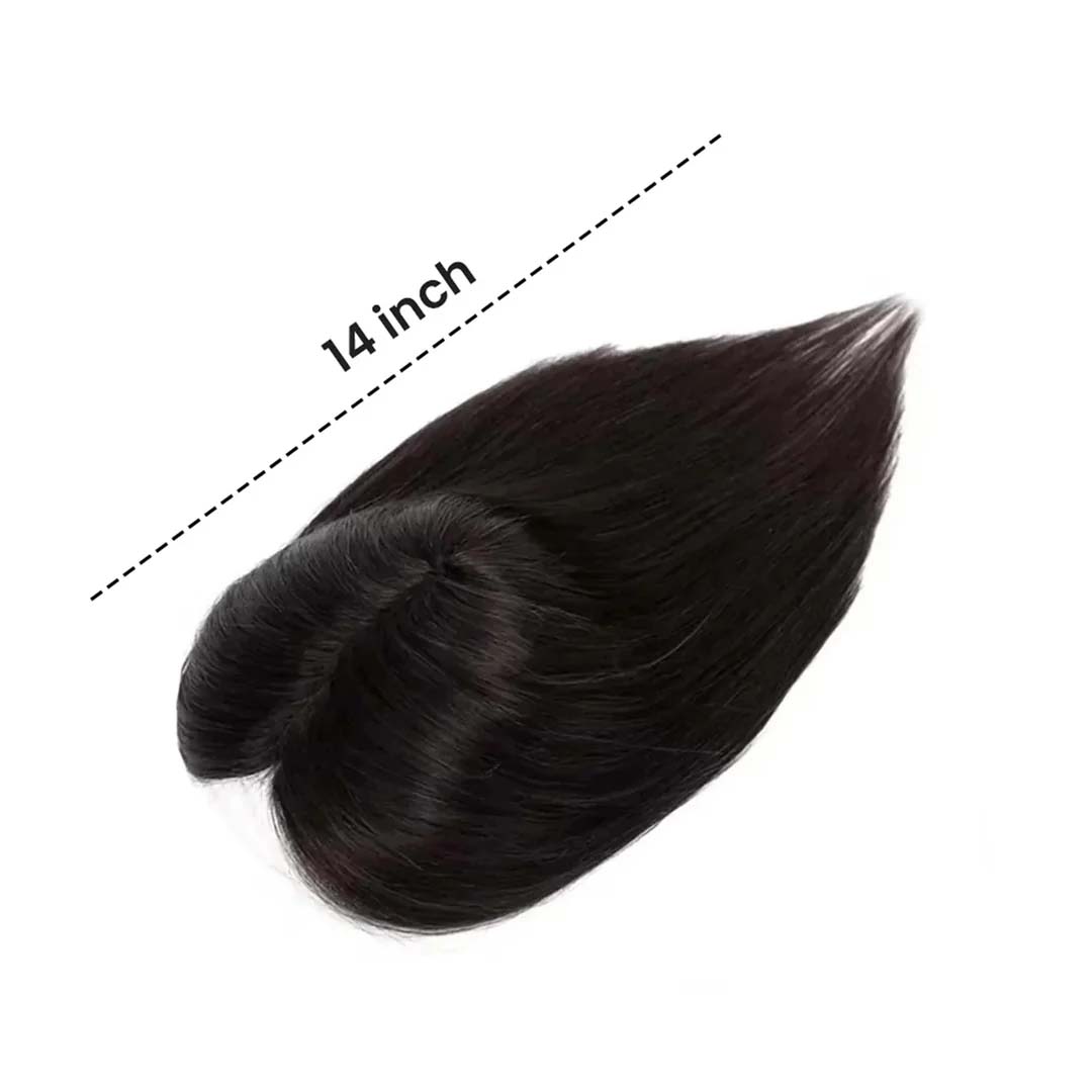 Lace Hair Topper – 14 Inch, Crown & Part Line Coverage for Thinning Hair