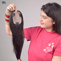 Silk Base Hair Topper – Mid Crown Coverage for Thinning Hair, 3×5 Base