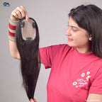 Silk Base Hair Topper – Mid Crown Coverage for Thinning Hair, 3×5 Base