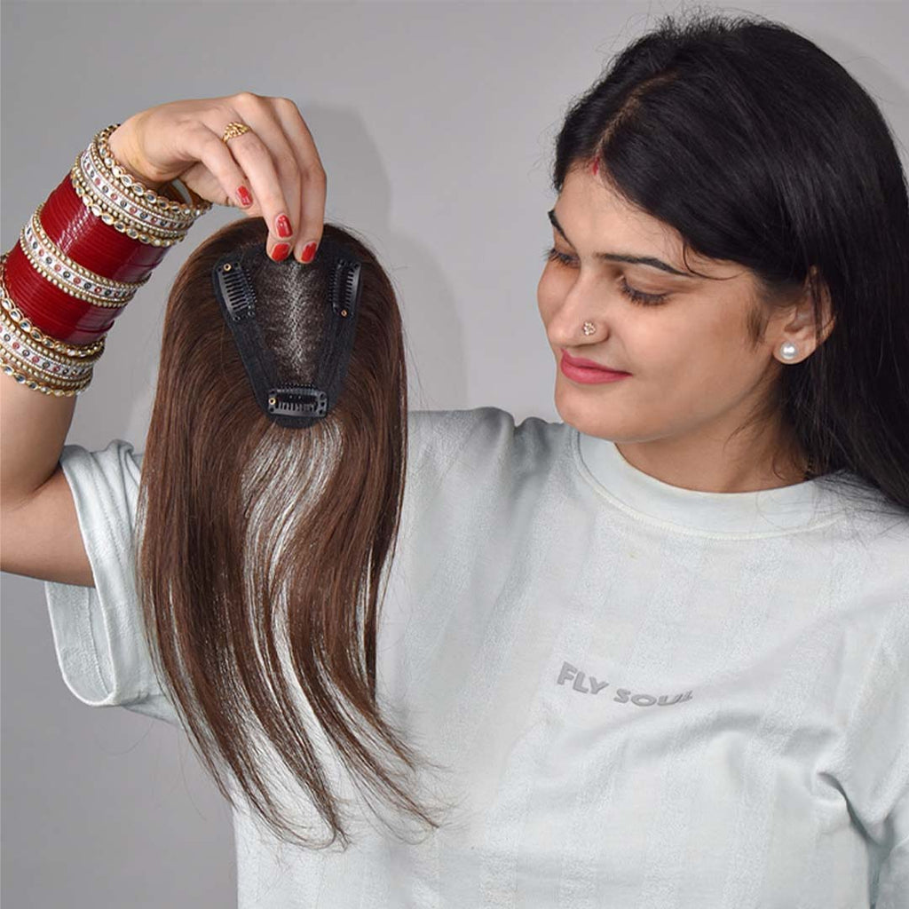 Swiss Lace Hair Topper for Women 2.6*4.5inch