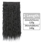 Single Piece 5 Clip Volumizer (Curly)