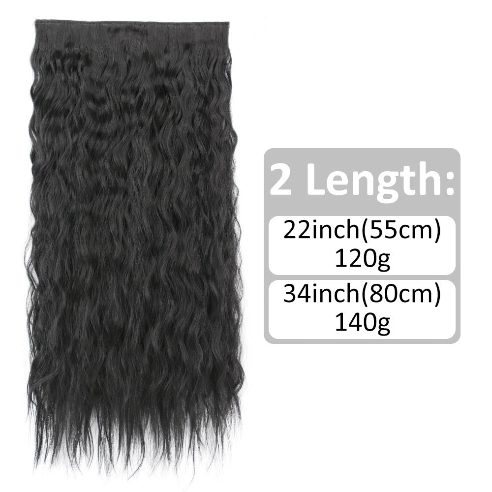 Single Piece 5 Clip Volumizer (Curly)
