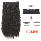 Single Piece 5 Clip Volumizer (Curly)