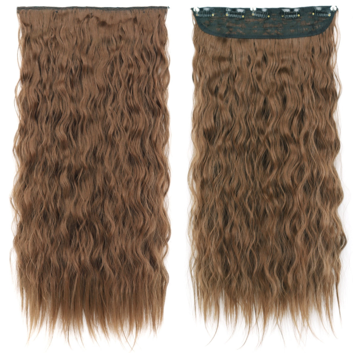 Single Piece 5 Clip Volumizer (Curly)