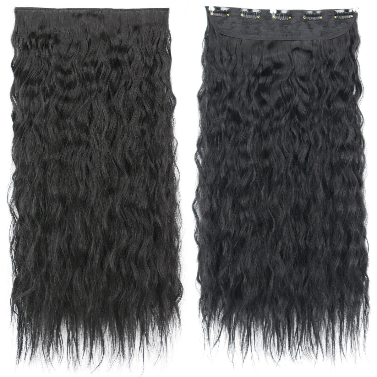 Single Piece 5 Clip Volumizer (Curly)