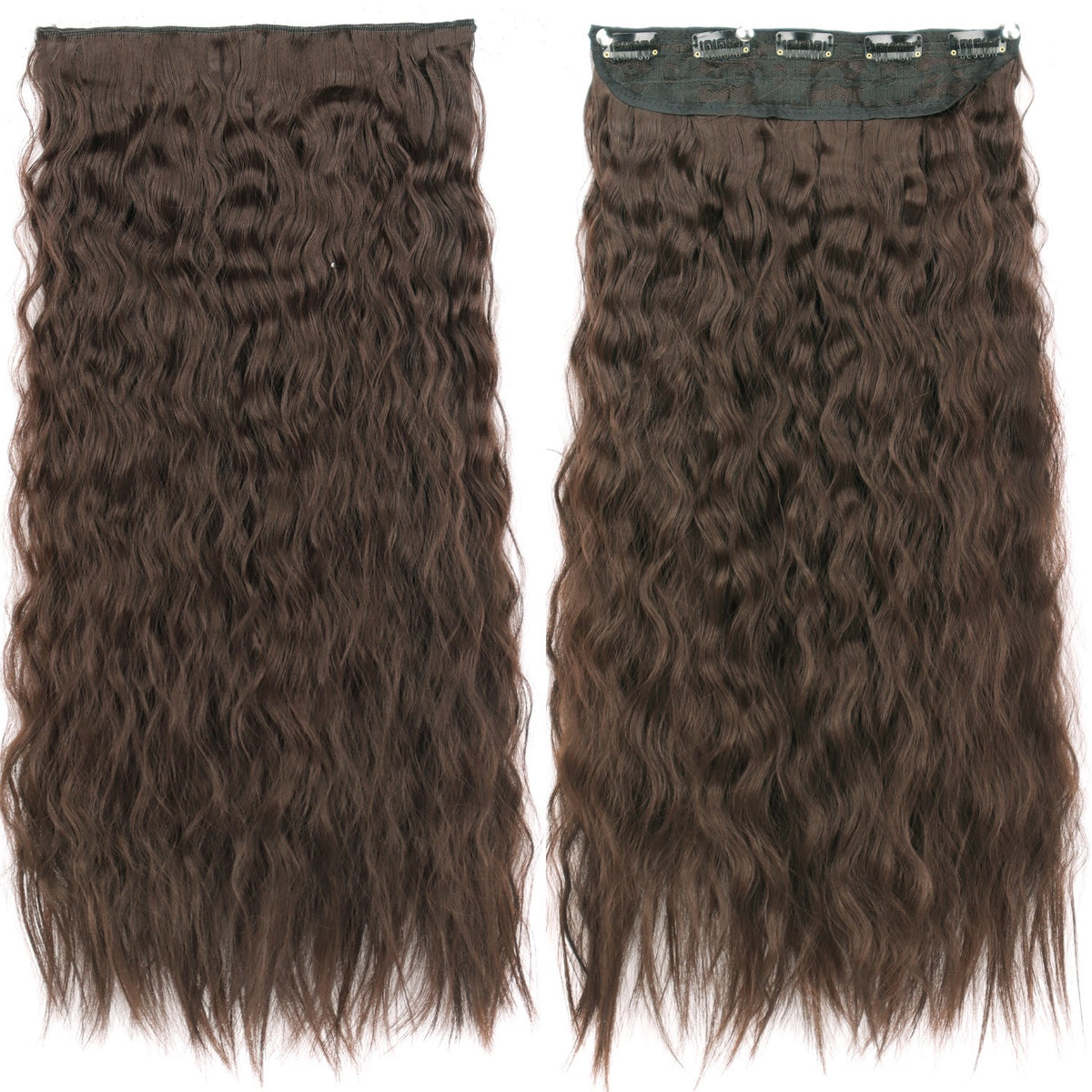 Single Piece 5 Clip Volumizer (Curly)