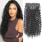 4 Pcs Set 11 Clip In Hair Extensions (Curly)