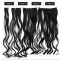 7 Wavy Hairpiece 16 Clip in Hair Extensions