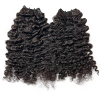 100% Indian Curly Virgin Human Hair Extensions
