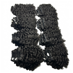 100% Indian Curly Virgin Human Hair Extensions