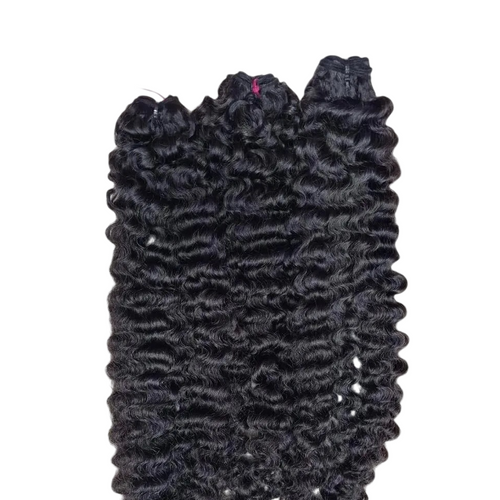 100% Indian Curly Virgin Human Hair Extensions