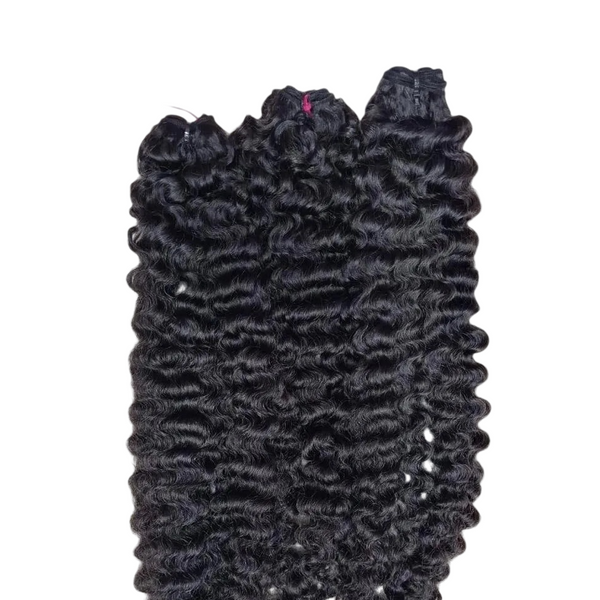 100% Indian Curly Virgin Human Hair Extensions