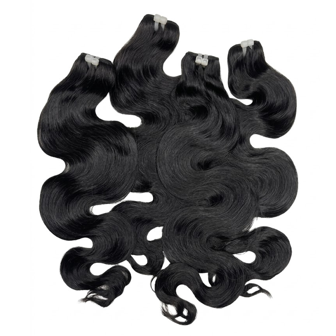 Body Wave Lace Closure Natural Hair Weft