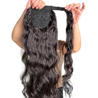 Natural Wavy Stick Pre-Bonded Ponytail Extension