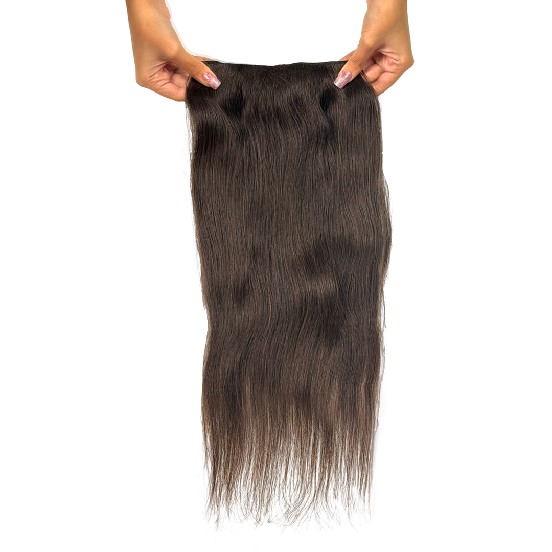 1 Piece 4 Clip-In Straight Hair Extension - Black