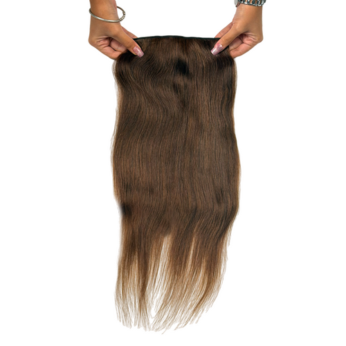 1 Piece 4 Clip-In Straight Hair Extension - Brown